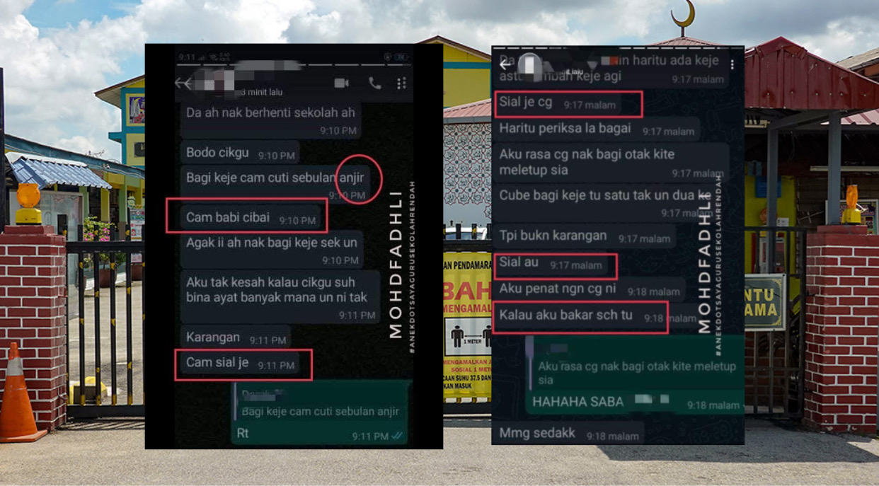 Murid Darjah 6 Maki Cikgu Sebab Banyak Kerja Sekolah