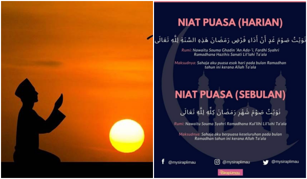 Niat Puasa Ramadan Harian & Sebulan, Lengkap Bahasa Rumi & Arab | Kool 101