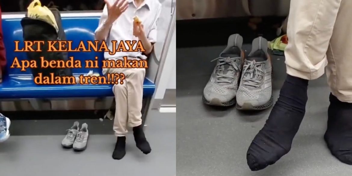 Makan Sambil Buka Kasut Dalam LRT, Tindakan Lelaki Ini Undang Rasa ...