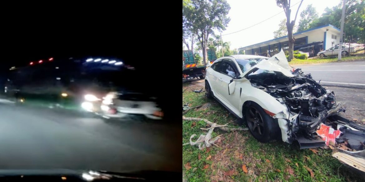 Honda Civic Type R Terbabas, Rempuh Bas | Kool 101