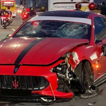 Pemandu Maserati Singapura Buat 'U-Turn' Haram, Penunggang Motosikal Malaysia Maut